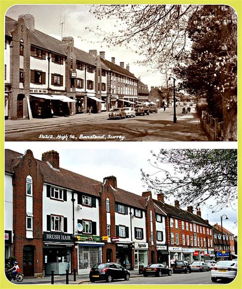 Banstead Village - Banstead High Street - 1955 and 2020