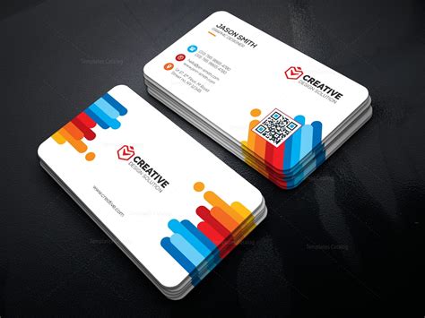 Bright Business Card Template 000478 - Template Catalog