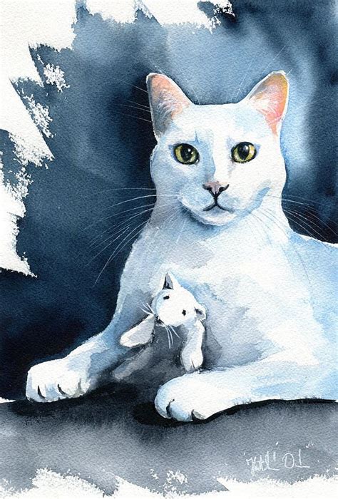 Andy Warhol - White Cat Painting by Dora Hathazi Mendes in 2022 | Cat ...