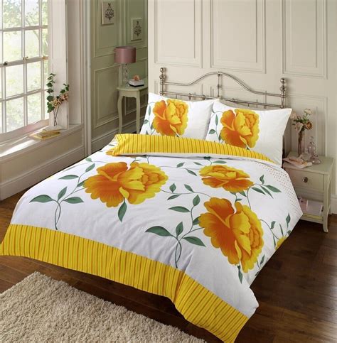 100% POLY COTTON PRINTED DUVET QUILT COVER SET SINGLE DOUBLE KING SIZE ...