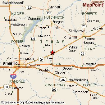 Where is Panhandle, Texas? see area map & more