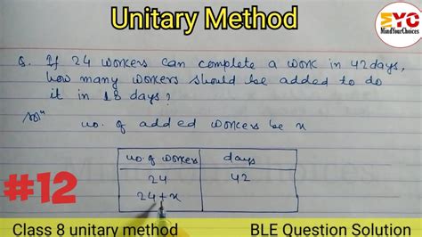 Unitary method class 8 | unitary method in nepali | Ble math question ...