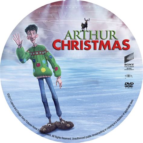 Arthur Christmas (2011) WS R1 - Cartoon DVD - CD Label, DVD Cover ...