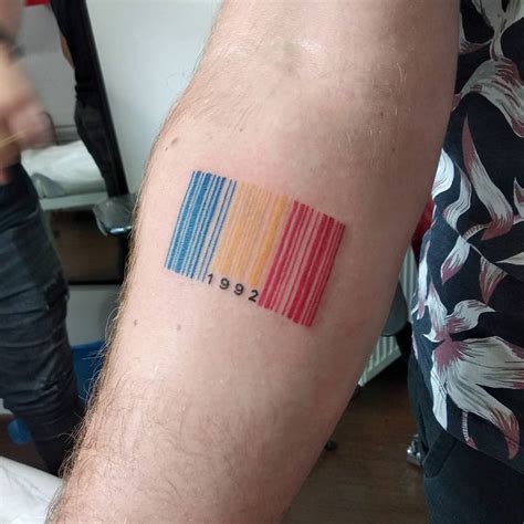 Color Barcode Tattoo