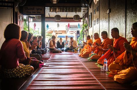 Monk Blessing Ceremony in Thailand - Tieland to Thailand