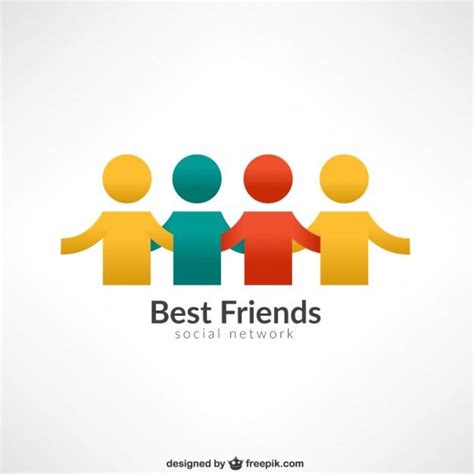 Premium Vector | Best friends logo | Friend logo, Best friends, Gift logo