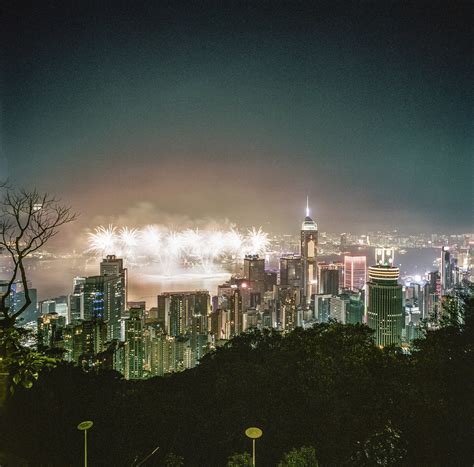 lunar new year fireworks Hong Kong | 01Feb14, Hasselblad SWC… | Flickr