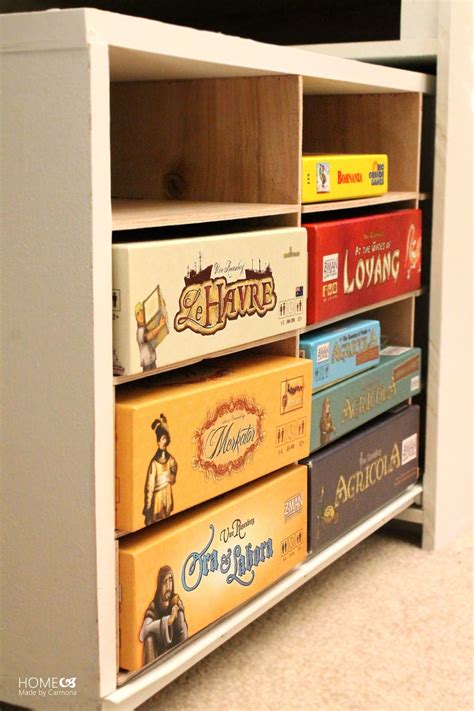 DIY Board Game Storage Unit | Home Made by Carmona