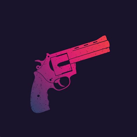 revolver, compact handgun, gun vector 12217736 Vector Art at Vecteezy