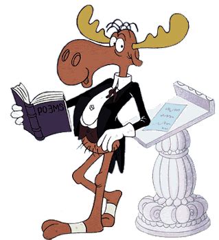 Image - Bullwinkle The Moose reading poetry.png | Dreamworks Animation ...