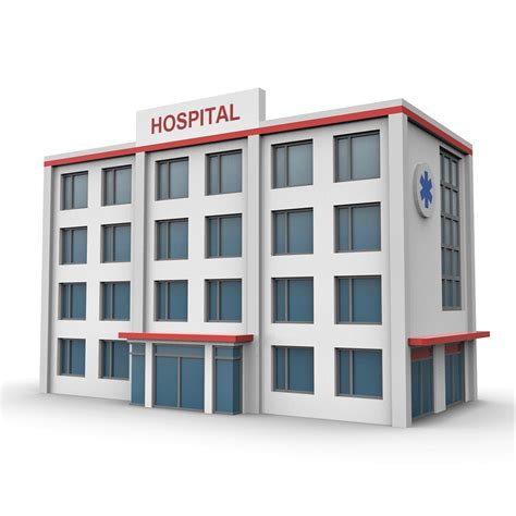 3D Cartoon Hospital Building 1 - TurboSquid 1925000