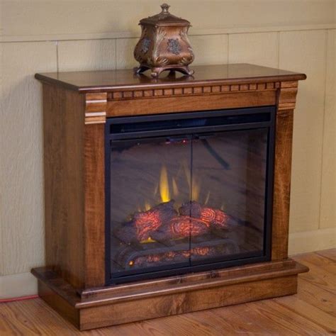 Amish Small Hearth Mantle Fireplace | Electric fireplace, Fireplace ...