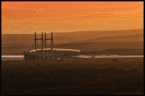 Severn Bridge | Sunset over the Secound Severn Crossing | Adrian Falconer | Flickr