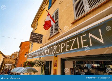 Bars and Restaurants at the Port of Saint Tropez- ST TROPEZ, FRANCE - JULY 13, 2020 Editorial ...