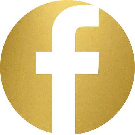 gold facebook logo png - Lens Dazzle