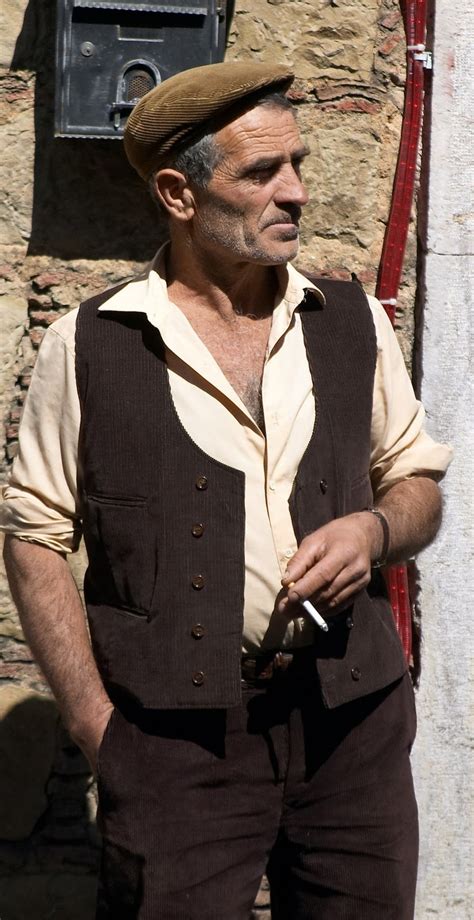 Typical Sicilian man with hat called "coppola", Italy...looks like ...