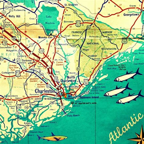 Map Of Charleston South Carolina - Maps For You