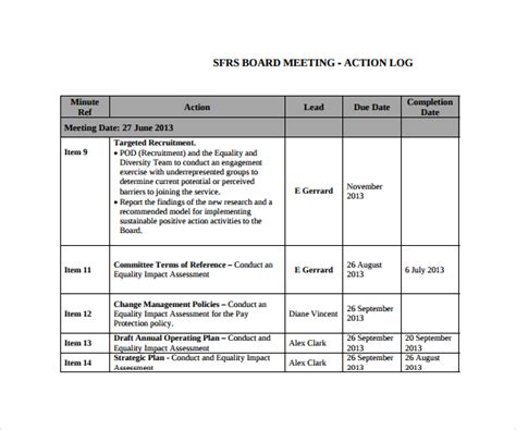 FREE 9+ Sample Decision log Templates in PDF | MS Word