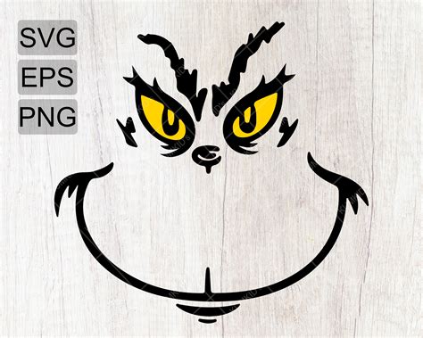 Grinch Face Svg Yellow Eyes Svg Grinch Christmas Svg Grinch Svg | The Best Porn Website