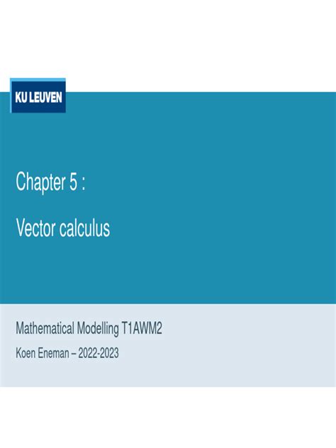 Vector Calculus | PDF | Euclidean Vector | Integral