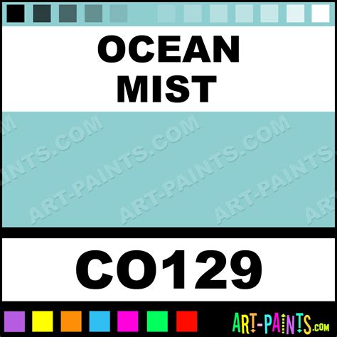 Ocean Mist Opaque Stain Ceramic Paints - CO129 - Ocean Mist Paint ...