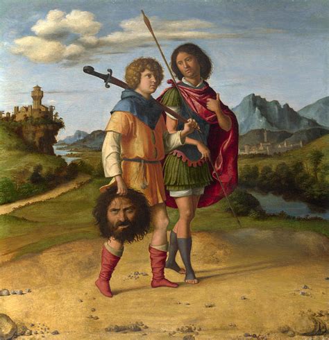 David and Jonathan Painting by Giovanni Battista Cima | Fine Art America