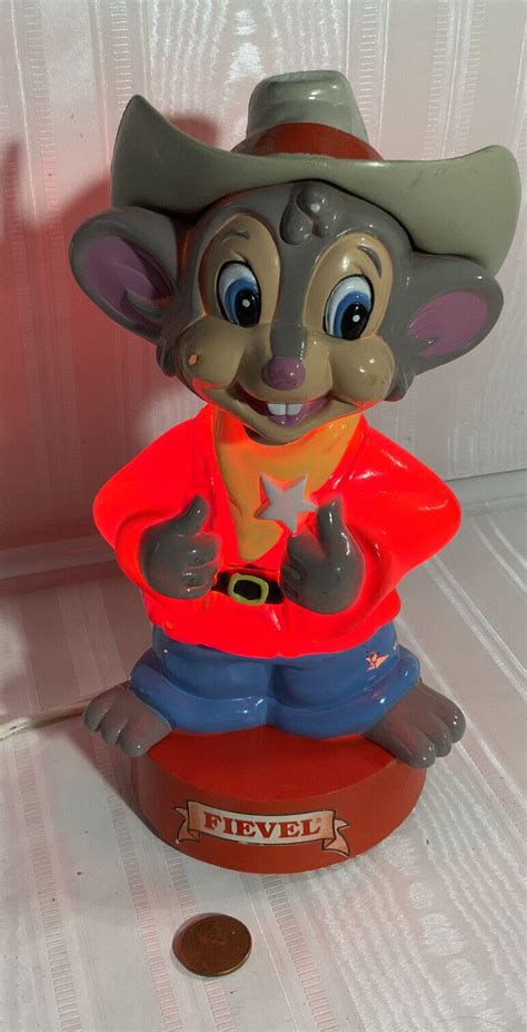 Vintage Feivel American Tail Mouse Night Light 8.25” tall on /off switch | eBay