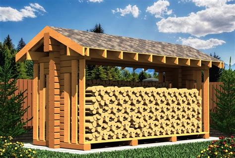 Firewood shed | 60 design ideas | Plans | How to build