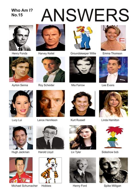 an image of the actors who are in this quiz answers page, which shows them all different