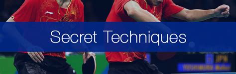 10 Secret Table Tennis Techniques You Won't Be Taught! • Racket Insight