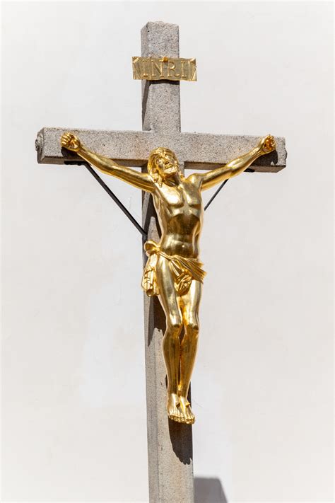 Golden Jesus On A Cross Free Stock Photo - Public Domain Pictures