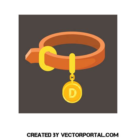 Pet collar image Royalty Free Stock SVG Vector