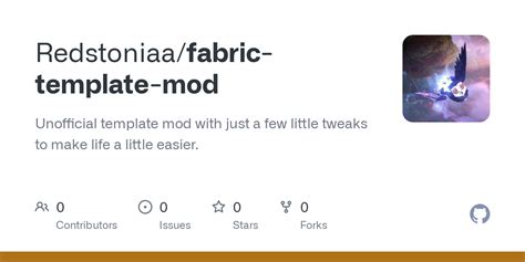 GitHub - Redstoniaa/fabric-template-mod: Unofficial template mod with ...