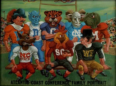 ACC family portrait by LI Phil, via Flickr | Mascot, College football ...