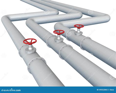 Gas Or Oil Pipeline Stock Illustration - Image: 49552865