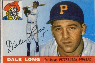 foul bunt: 1955 Topps #127 - Dale Long