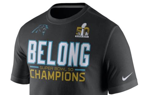 Phantom Merchandise: Carolina Panthers Super Bowl 50 Champions Gear – SportsLogos.Net News