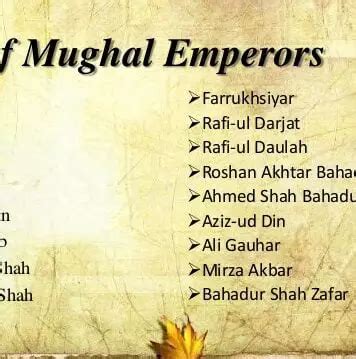 gkduniya.in, List of Mughal Emperors 1 | GKDuniya