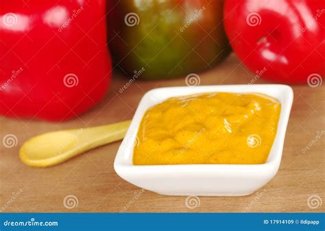 Hot Sauce Made of Peruvian Rocoto Stock Image - Image of spice, focus ...