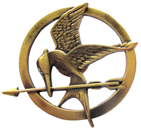 The Hunger Games - Mockingjay Pin Prop Replica | Hunger games mockingjay pin, Hunger games ...