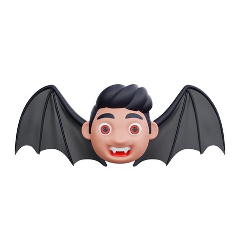 3d cute Vampire Bat halloween design 29436167 PNG