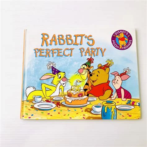 DISNEY’S POOH AND Friends Rabbit's Perfect Party 1995 Hardcover Vintage Book £4.85 - PicClick UK