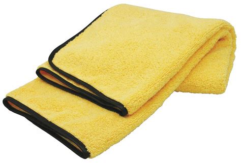 CARRAND Microfiber Cloth, Medium Duty, 22 in x 36 in, Yellow - 39R426|40059AS - Grainger