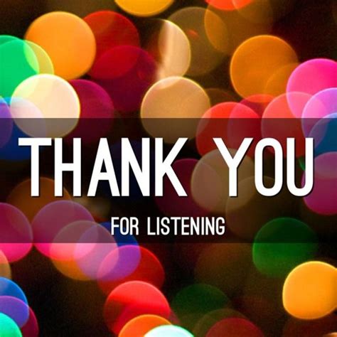 THANK YOU FOR LISTENING by Dj Matz | SoulfulCloud | | Free Listening on SoundCloud