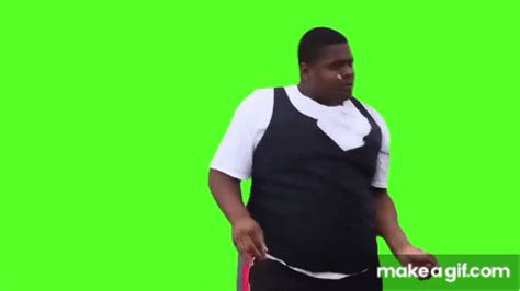 FAT BLACK GUY DANCING MEME GREEN SCREEN FREE DOWNLOAD!! on Make a GIF