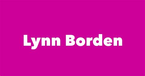 Lynn Borden - Spouse, Children, Birthday & More