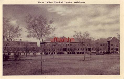 KIOWA INDIAN HOSPITAL, LAWTON, OK (note on back) my first surgery 1941 Graycraft | United States ...