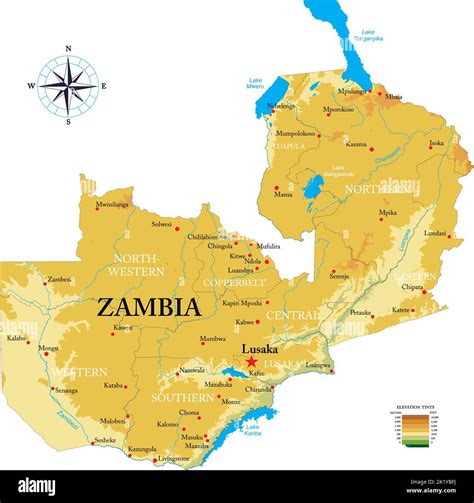 Map Of Zambia Showing Physical Features Zambia Physical Features Map | Porn Sex Picture