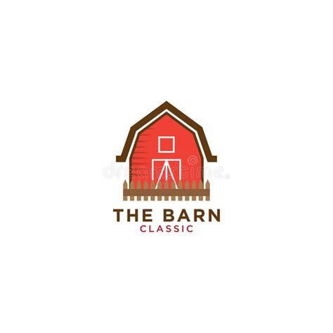 Red Barn Logo Template. Farm Vector Design Stock Vector - Illustration ...