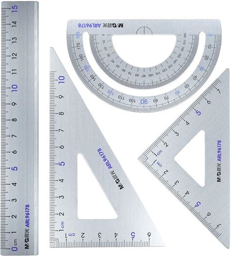 Amazon.com : Architectural Scale Ruler Set - Aluminum Alloy Triangular Scale Ruler Kit ...